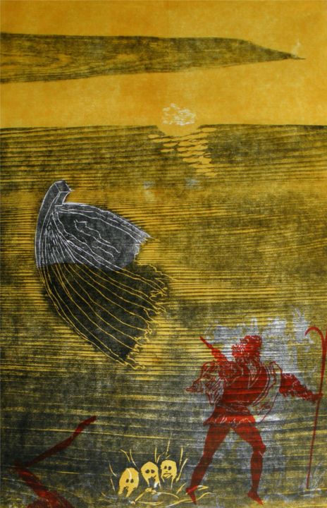 Printmaking titled "Helmut Hannig: « Ô…" by Helmut Hannig, Original Art,