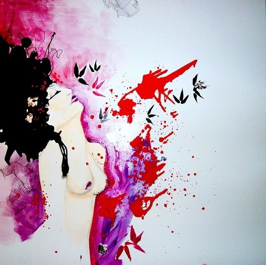 Painting titled "Clotilde" by Heloise Petit, Original Art,