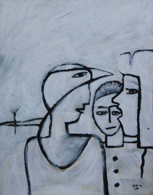 Картина под названием "Удивление-Surprise" - Moshe Hemain, Подлинное произведение искусства, Другой
