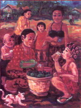 Ζωγραφική με τίτλο "Jaga Kesehatan" από Hendro Iswanto, Αυθεντικά έργα τέχνης
