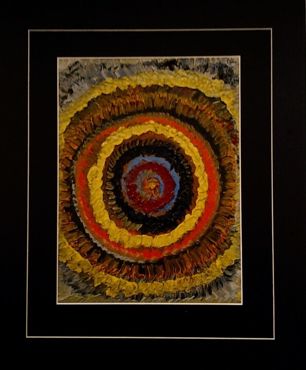 Painting titled "The circle of life" by Henk Dekkers, Original Artwork, Oil
