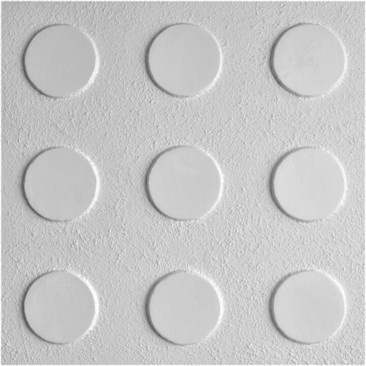 Malarstwo zatytułowany „Object 2 - 9 circles” autorstwa Henk Broeke, Oryginalna praca, Akryl Zamontowany na Drewniana rama n…
