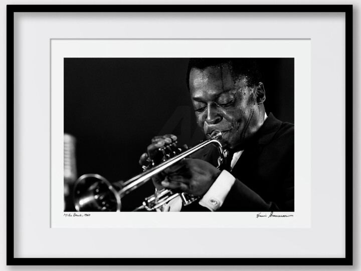 Photography titled "Miles Davis - Iconi…" by Henri Dauman, Original Artwork, Non Manipulated Photography