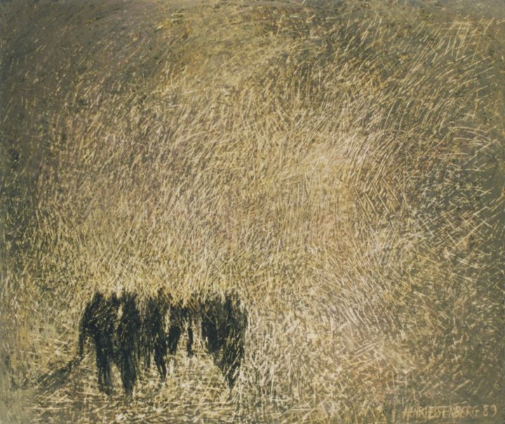 Peinture intitulée "La Ronde des Prison…" par Henri Eisenberg, Œuvre d'art originale, Acrylique