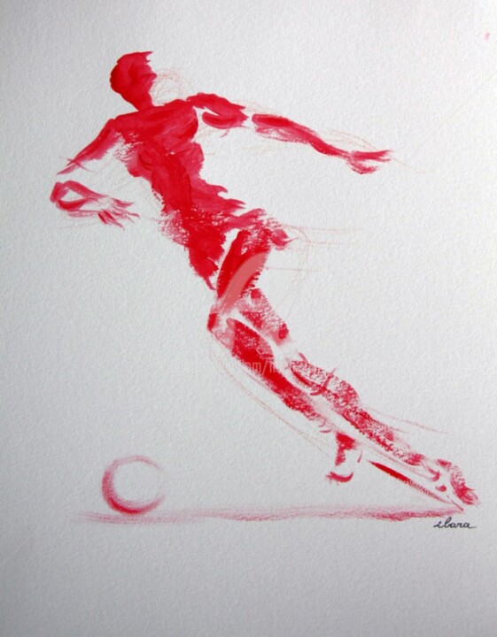 Rysunek zatytułowany „football-n-9-dessin…” autorstwa Henri Ibara, Oryginalna praca, Inny
