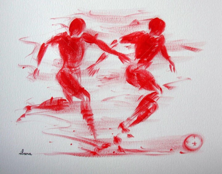 Рисунок под названием "football-n-17-dessi…" - Henri Ibara, Подлинное произведение искусства, Другой