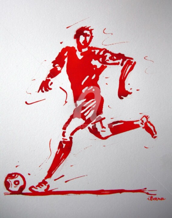 Drawing titled "football-n-36-dessi…" by Henri Ibara, Original Artwork, Other