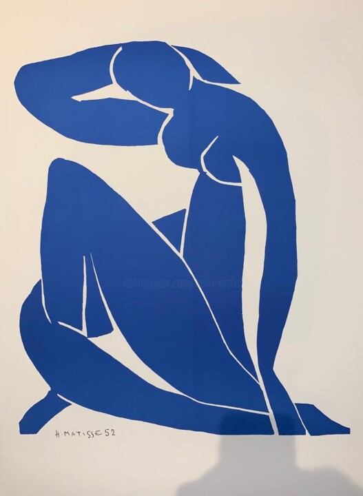 Estampas & grabados titulada "Les Nudes: Nu Bleu…" por Henri Matisse, Obra de arte original, Litografía