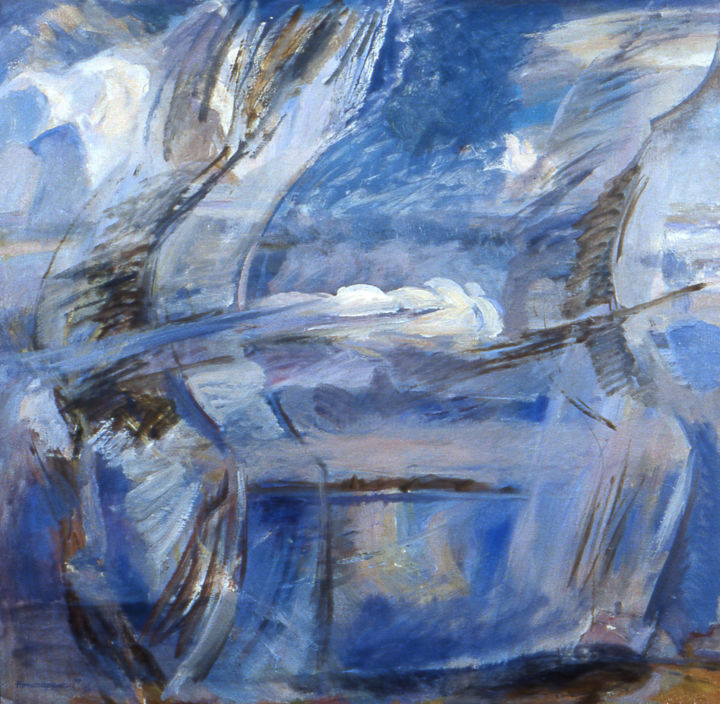Peinture intitulée "On the Prypiat River" par Henrikh Hechiporenko, Œuvre d'art originale, Huile