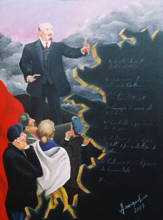 Pintura intitulada "Os mandamentos" por Henrique Xavier, Obras de arte originais, Acrílico