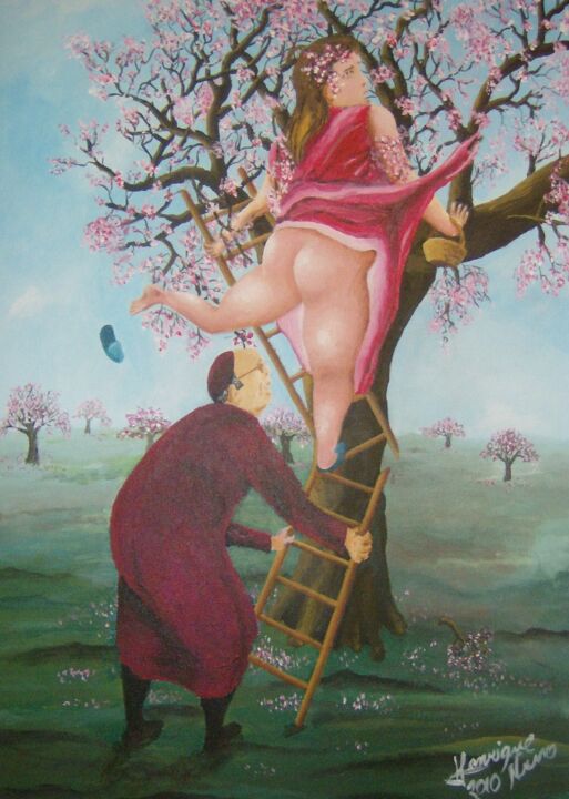 Pintura intitulada "Crenças" por Henrique Xavier, Obras de arte originais, Acrílico