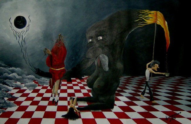 Pintura intitulada "acp003.JPG" por Henrique Nuno Xavier, Obras de arte originais,