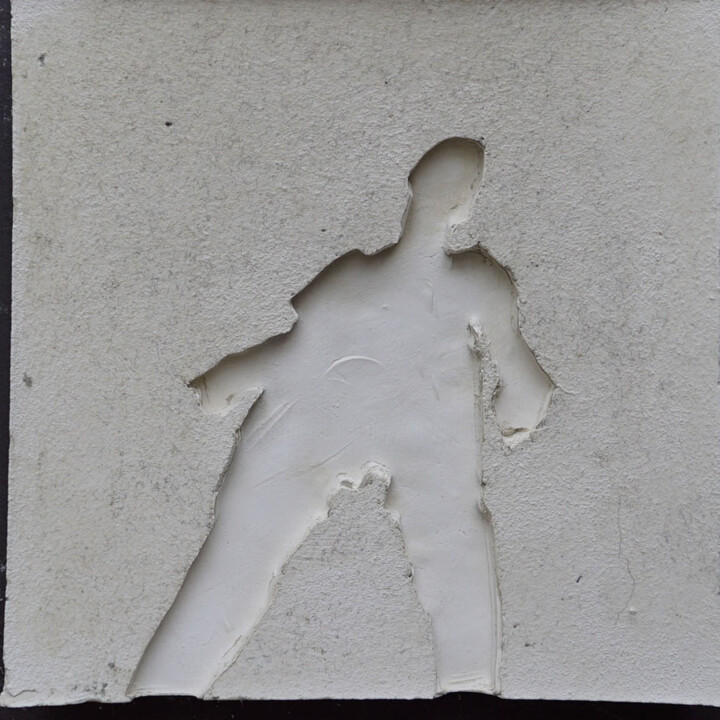 Sculpture intitulée "les ombres (R10)" par Henry Pouillon, Œuvre d'art originale, Ciment