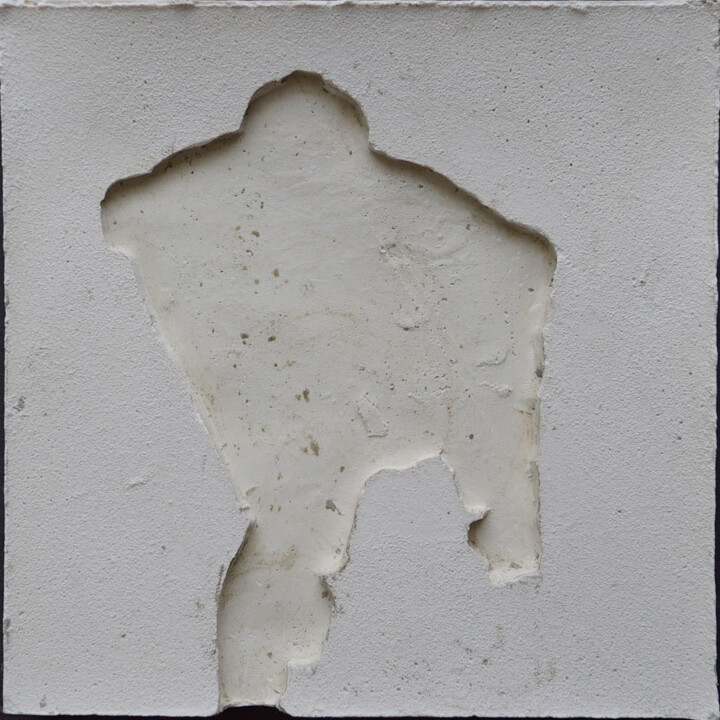 Sculpture intitulée "les ombres (R17)" par Henry Pouillon, Œuvre d'art originale, Ciment