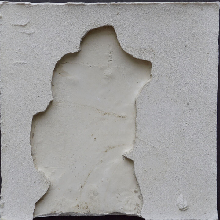 Скульптура под названием "les ombres (R19)" - Henry Pouillon, Подлинное произведение искусства, цемент