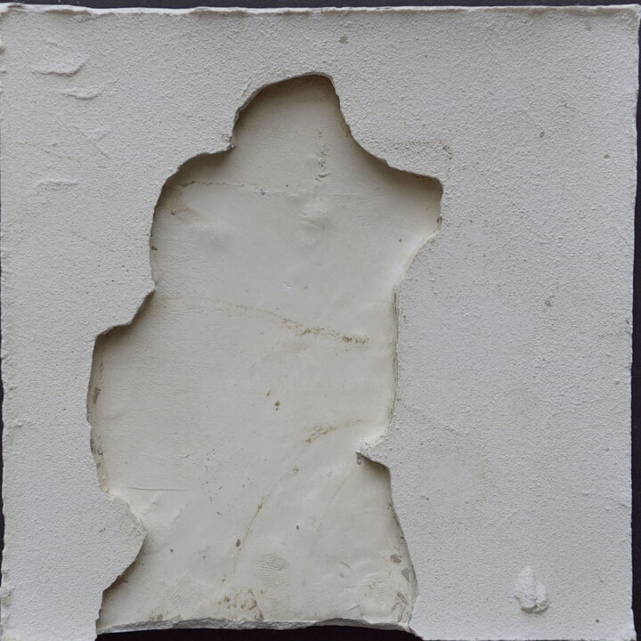 Sculptuur getiteld "les ombres (R19)" door Henry Pouillon, Origineel Kunstwerk, Cement