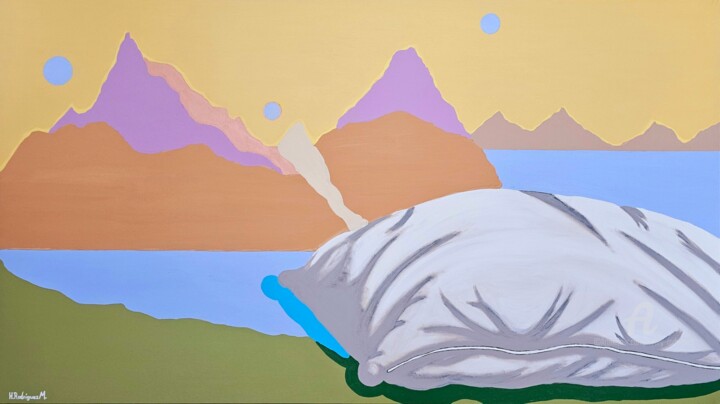 Pintura intitulada "Dreams Valley" por Henry Rodriguez, Obras de arte originais, Acrílico
