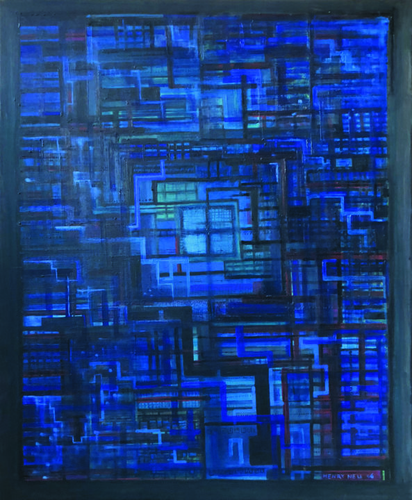 Quadrillage Et Mat Et Brillant Painting By Henry Neu Artmajeur