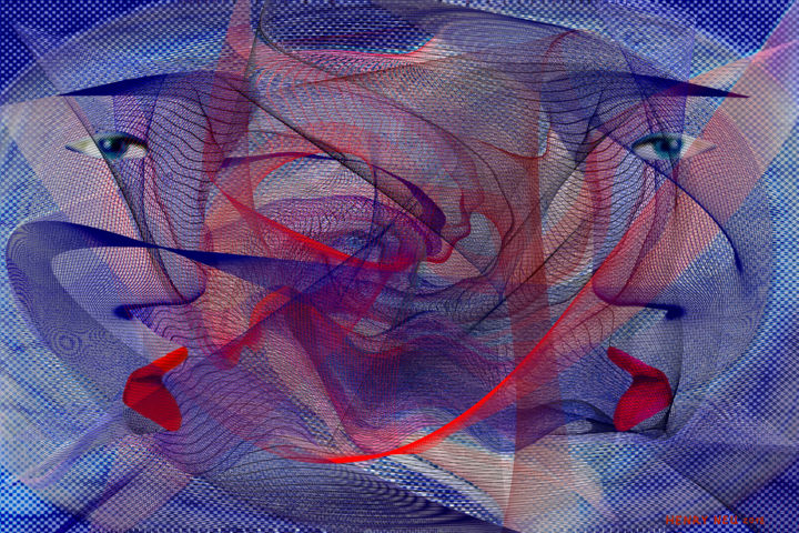 Digital Arts titled "Mouvance" by Henry Neu, Original Artwork, Digital Painting