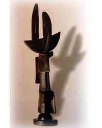 Скульптура под названием "Sculpture sur bois" - Herbert Unterberger, Подлинное произведение искусства, Другой