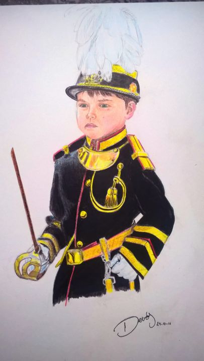 Drawing titled "petit officier port…" by Y.Decor, Original Artwork, Graphite