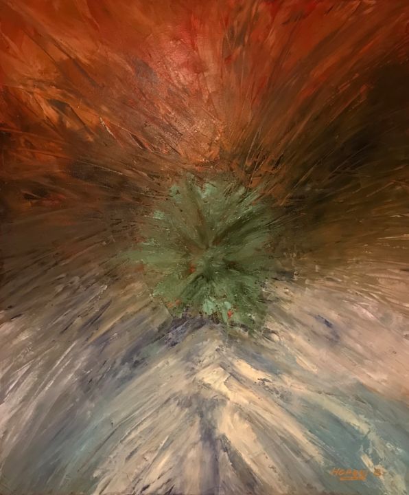 Peinture intitulée "Lumiere Eternelle" par Hergir.B., Œuvre d'art originale, Huile