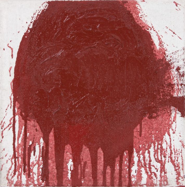 Painting titled "Untitled" by Hermann Nitsch, Original Artwork, Acrylic