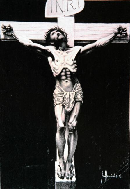Pintura titulada "jesucristo" por Hernandiz, Obra de arte original