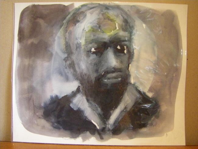Peinture intitulée "Portrait 3" par Hervé Brousse, Œuvre d'art originale, Huile
