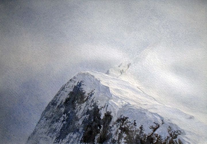 Peinture intitulée "Dent Parrachée" par Hervé Espinosa, Œuvre d'art originale,