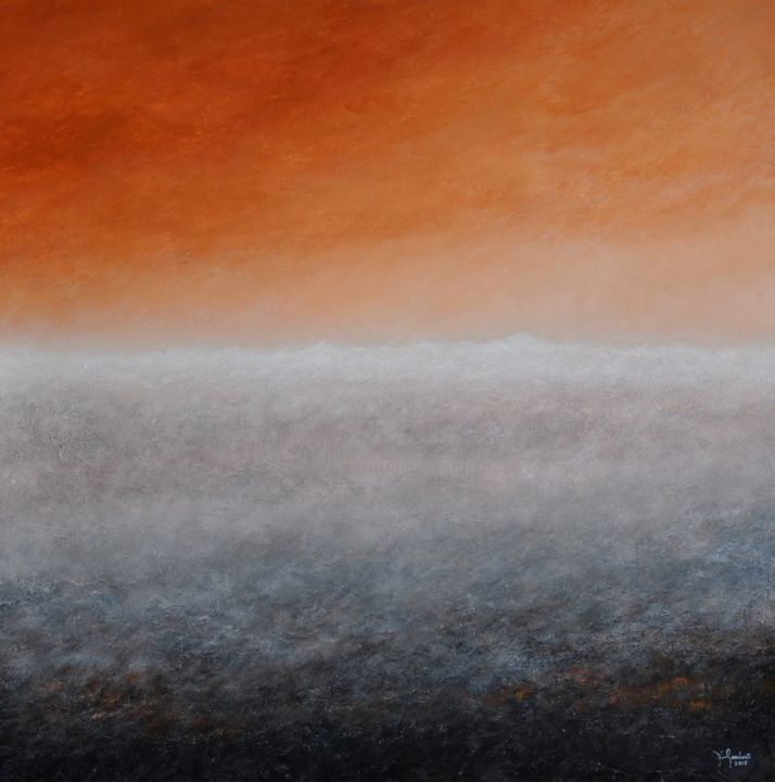 Painting titled "Neiges éternelles" by Hervé Gaudart, Original Art,