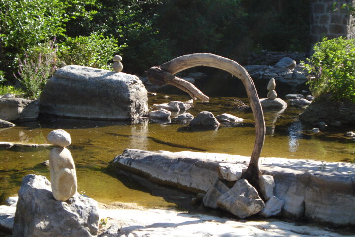 Photographie intitulée "Land Art en Cévenne…" par Hervé Land'Art En Cévennes, Œuvre d'art originale, Photographie numérique