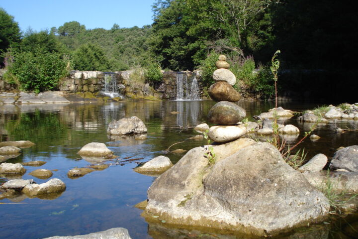 Photography titled "Land Art en Cévenne…" by Hervé Land'Art En Cévennes, Original Artwork, Digital Photography