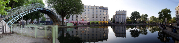 Fotografía titulada "Paris - Canal Saint…" por Hervé Mesenbourg, Obra de arte original