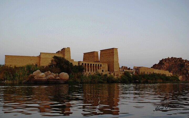 Fotografia zatytułowany „PHILAE  Egypte” autorstwa Herve Morvan, Oryginalna praca, Fotografia cyfrowa