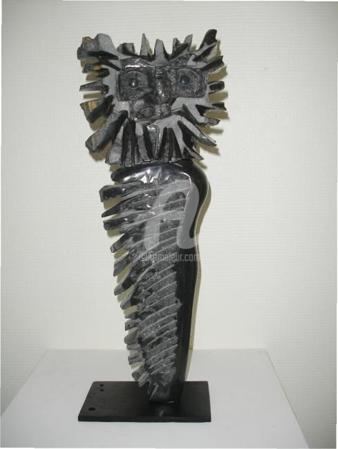Escultura intitulada "hibou qui rendez-vo…" por Ohe, Obras de arte originais