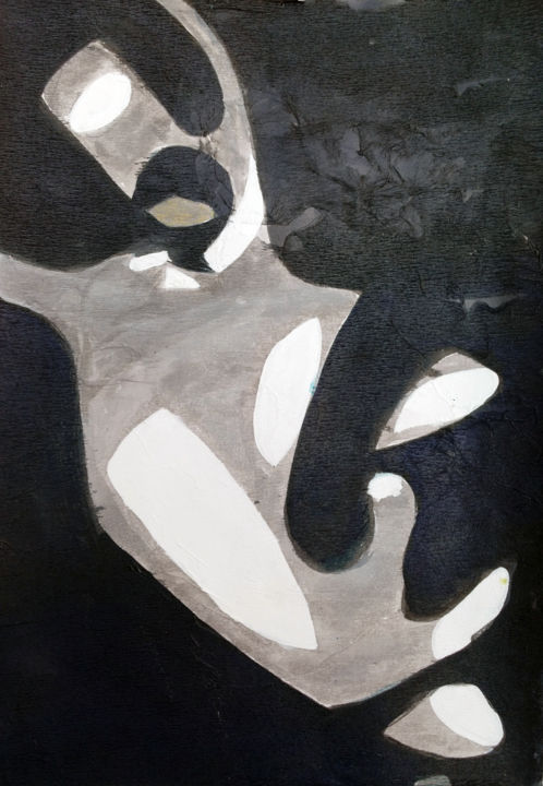 Картина под названием "Sourire" - Hervé Loiseau, Подлинное произведение искусства, Чернила