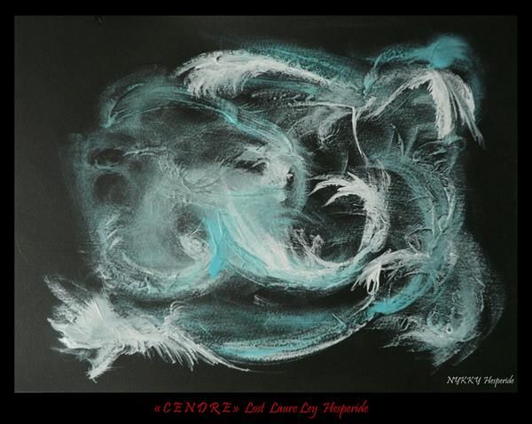 Painting titled "Cendres 2" by Nykky Hesperide, Original Artwork