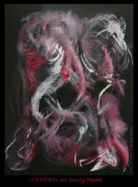 Painting titled "Cendres 3" by Nykky Hesperide, Original Artwork