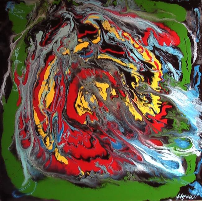 Painting titled "Mephisto" by Dénes Árpád Hevesi, Original Artwork