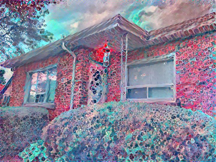 Digitale Kunst mit dem Titel "Beautiful House Pai…" von Hi-Res Hacks Life, Original-Kunstwerk, Digitale Malerei