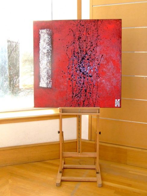 Painting titled "Action Painting 4…" by Hicksail, Original Artwork