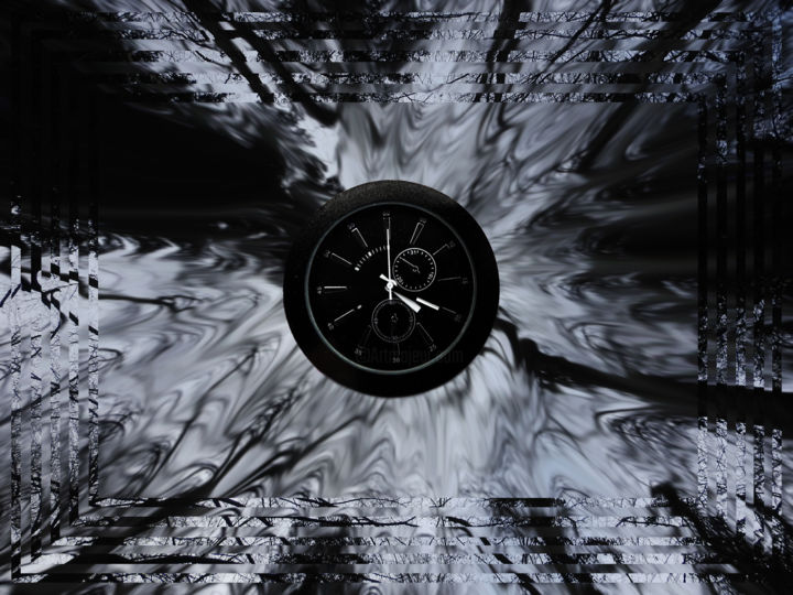 Arts numériques intitulée "Time flows" par Higher Universe, Œuvre d'art originale