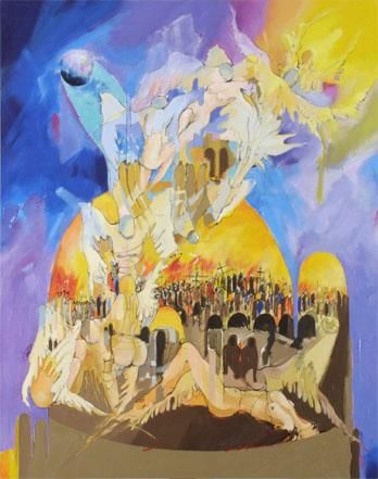 Pittura intitolato "Como un monton de F…" da Oswaldo Higuchi Onaka, Opera d'arte originale