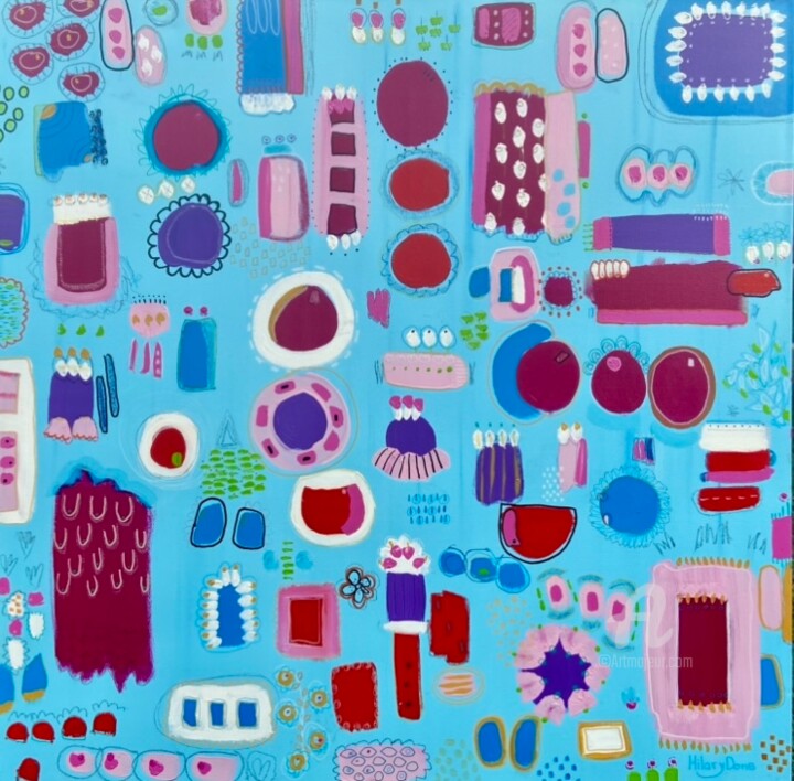 "Candy Shop" başlıklı Tablo Hilary Done tarafından, Orijinal sanat, Akrilik