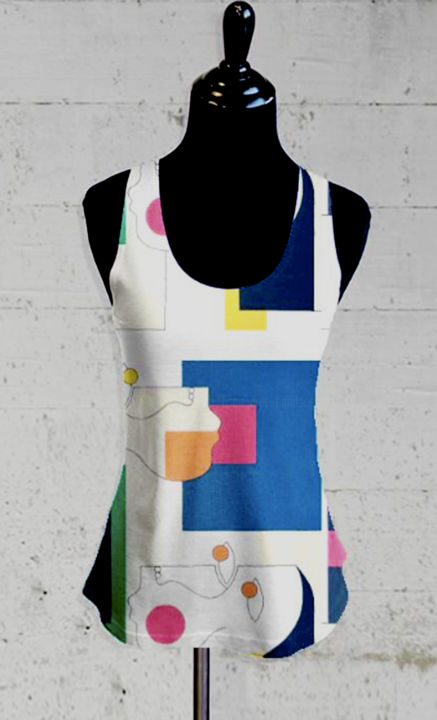Arte textil titulada "top-schermafbeeldin…" por Hildegarde Handsaeme, Obra de arte original, Otro
