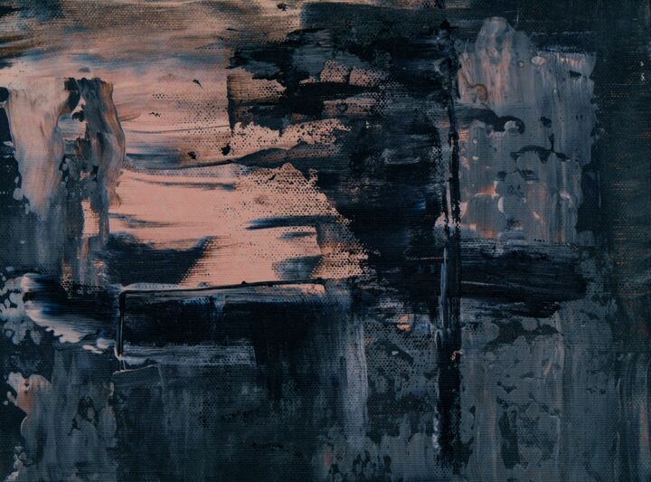 Картина под названием "Dark" - Hillel Selznick, Подлинное произведение искусства, Акрил