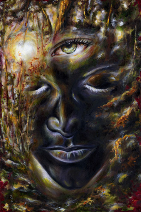 Painting titled "Revelation" by Hiroko Sakai, Original Artwork, Oil