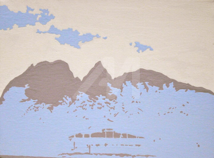 Painting titled "anahola bay - twili…" by Hiromi Ozaki, Original Art, Oil