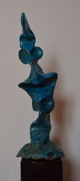 Sculpture titled ""le sourire penché.…" by Sébastien Richardet, Original Artwork, Bronze